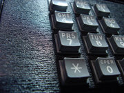 A touch-tone telephone dial